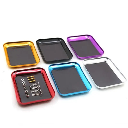 1PC RC Aluminium Magnetische Schraube Tablett Legierung Magnet Schrauben Disk Mutter Dichtung Lagerung Platte Für RC Flugzeug Auto Boot reparatur Werkzeug